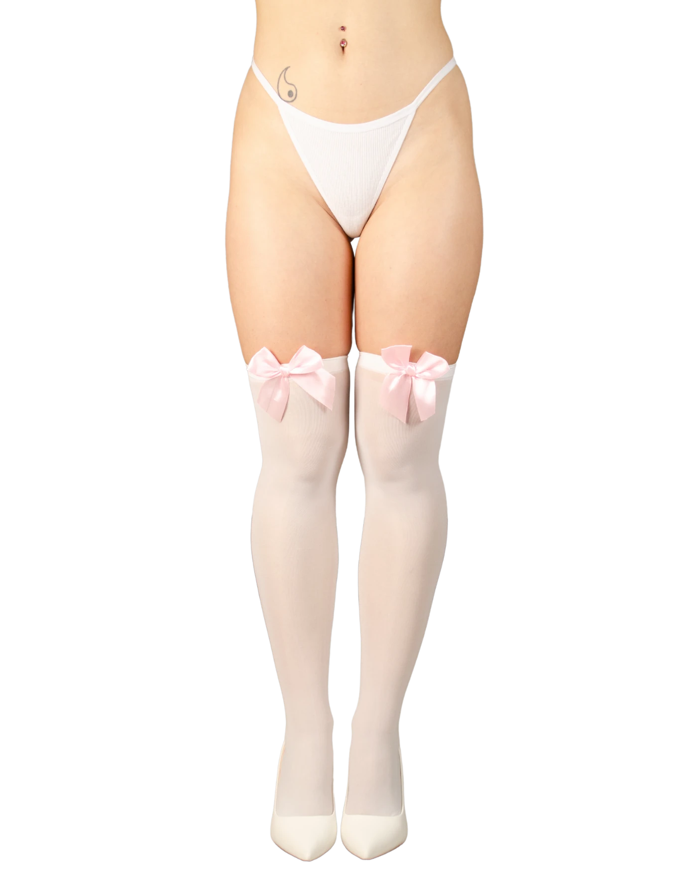 Image of a pink kawaii stockings set